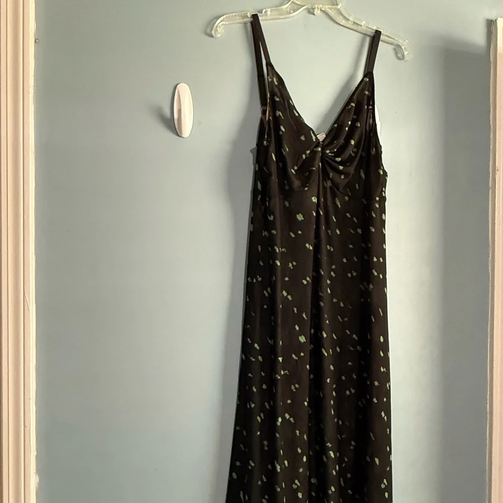 CAbi Brown and Black Geometric Maxi Dress Reversible Dress - Picture 1 of 16
